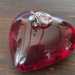 Antique Victorian sterling silver hand ring